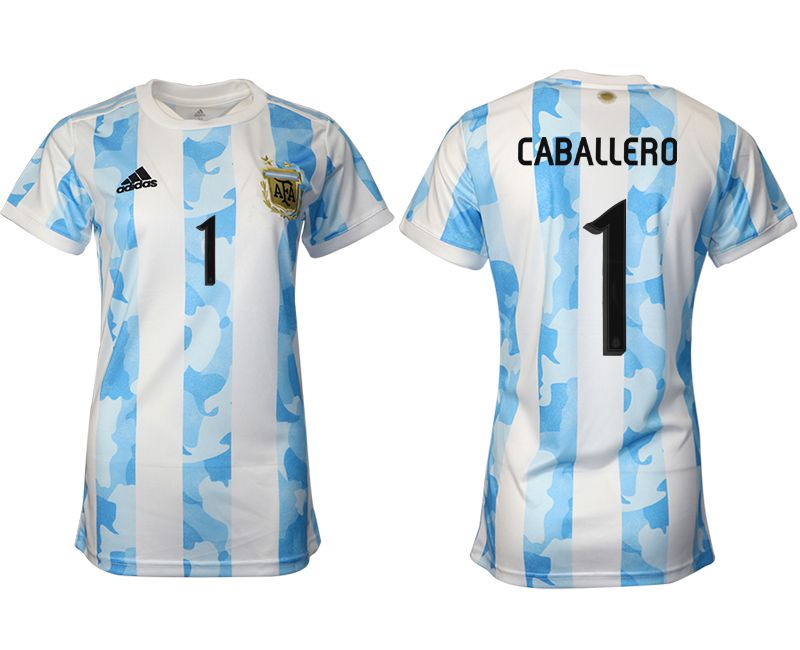 Women 2021-2022 Club Argentina home aaa version white #1 Soccer Jersey